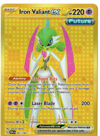 Pokemon Iron Valiant ex 261/182 Paradox Rift Hyper Rare