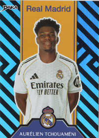 2025-26 DAKA Real Madrid Top Audience Team Makeup Group Photo Blue #TP10 Aurelien Tchouameni SN149