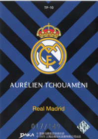 2025-26 DAKA Real Madrid Top Audience Team Makeup Group Photo Blue #TP10 Aurelien Tchouameni SN149