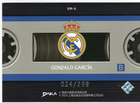 2025-26 DAKA Real Madrid Top Audience Echoes Of Silver #EM6 Gonzalo Garcia SN299