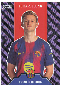 2025-26 DAKA FC Barcelona Top Audience Team Makeup Group Photo Purple Wave #TP10 Frenkie De Jong SN175