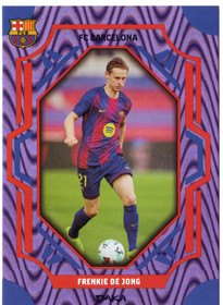 2025-26 DAKA FC Barcelona Top Audience Purple Wave #FCB10B Frenkie De Jong SN149