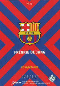 2025-26 DAKA FC Barcelona Top Audience Team Makeup Group Photo Purple Wave #TP10 Frenkie De Jong SN175