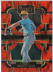 2024 Panini Select Orange Flash Prizms #7 Brayden Taylor