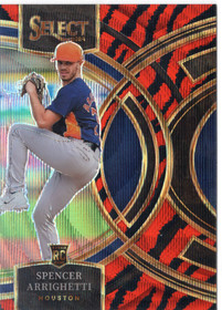 2024 Panini Select Orange Flash Prizms #77 Spencer Arrighetti