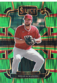 2024 Panini Select Green Flash Prizms #26 Nolan Schanuel