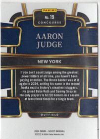 2024 Panini Select #19 Aaron Judge