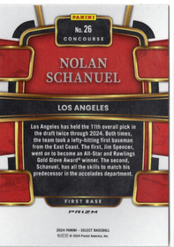 2024 Panini Select Green Flash Prizms #26 Nolan Schanuel