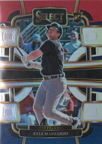 2024 Panini Select Red and Blue Prizms #10 Kyle Manzardo