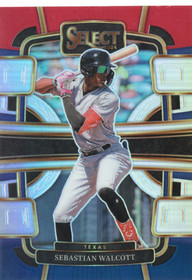 2024 Panini Select Red and Blue Prizms #34 Sebastian Walcott