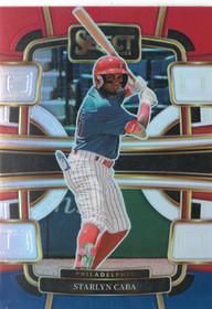 2024 Panini Select Red and Blue Prizms #15 Starlyn Caba