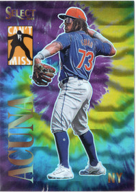 2024 Panini Select Can't Miss Tie Dye Prizms #8 Luisangel Acuna SN25