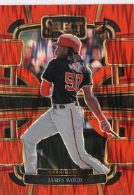 2024 Panini Select Orange Flash Prizms #90 James Wood