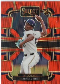 2024 Panini Select Orange Flash Prizms #49 Abner Uribe