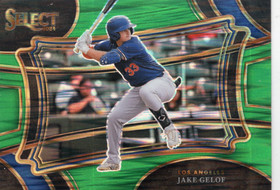 2024 Panini Select Green Flash Prizms #39 Jake Gelof