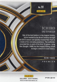 2024 Panini Select Orange Flash Prizms #91 Ichiro