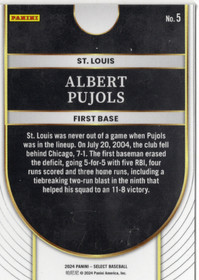 2024 Panini Select Icons #5 Albert Pujols