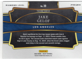 2024 Panini Select Green Flash Prizms #39 Jake Gelof