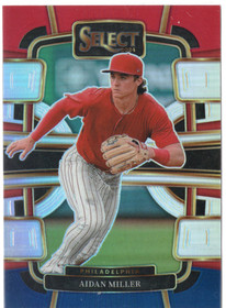 2024 Panini Select Red and Blue Prizms #9 Aidan Miller