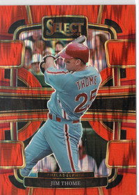 2024 Panini Select Orange Flash Prizms #48 Jim Thome