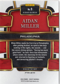 2024 Panini Select Red and Blue Prizms #9 Aidan Miller