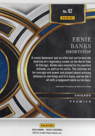 2024 Panini Select #92 Ernie Banks