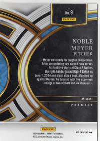 2024 Panini Select Red and Blue Prizms #9 Noble Meyer