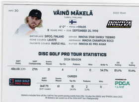2025 Disc Golf Pro Tour #MPO30 Vaino Makela