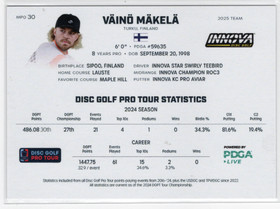 2025 Disc Golf Pro Tour Black #MPO30 Vaino Makela SN75