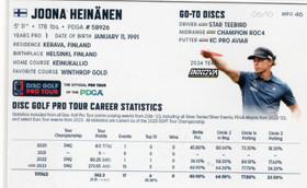 2024 Disc Golf Pro Tour Rainbow #MPO46 Joona Heinanen SN10