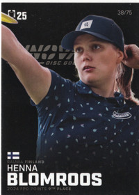 2025 Disc Golf Pro Tour Black #FPO9 Henna Blomroos SN75