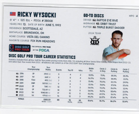 2024 Disc Golf Pro Tour #MPO4 Ricky Wysocki