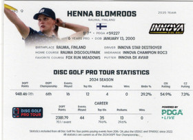 2025 Disc Golf Pro Tour White #9 Henna Blomroos SN25