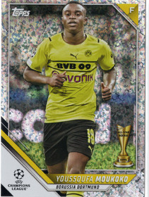 2021-22 Topps UEFA Champions League Sparkle Foil #129 Youssoufa Moukoko