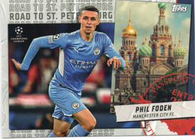 2021-22 Topps UEFA Champions League Road to St Petersburg #RSP04 Phil Foden