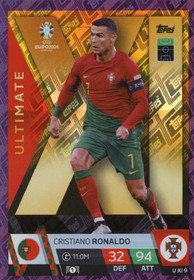2024 Topps Match Attax UEFA EURO Ultimate XI Purple Sapphire Holograph #UXI9 Cristiano Ronaldo