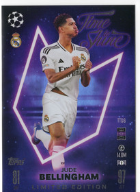 2024-25 Topps Match Attax UEFA Club Competitions Limited Edition Time to Shine #TTS6 Jude Bellingham