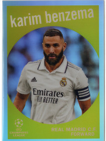 2022-23 Topps Chrome UEFA Club Competitions 1959 Topps #5918 Karim Benzema