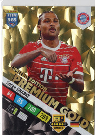 2023 Panini Adrenalyn XL FIFA 365 Limited Edition Premium Gold #NNO Serge Gnabry