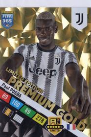 2023 Panini Adrenalyn XL FIFA 365 Limited Edition Premium Gold #NNO Paul Pogba