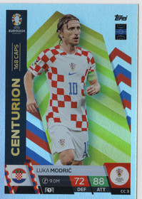 2024 Topps Match Attax UEFA EURO Centurion #CC3 Luka Modric