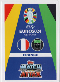 2024 Topps Match Attax UEFA EURO Blue Crystal Holograph #FRA18 Antoine Griezmann