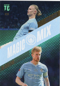 2024 Panini Top Class #218 Erling Haaland / Kevin De Bruyne MAG