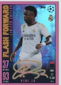 2023-24 Topps Match Attax UEFA Club Competitions Extra Flash Forward Limited Edition #FF2 Vini Jr.