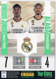 2024 Panini Top Class #221 Vinicius Junior / David Alaba MAG