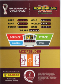 2022 Panini Adrenalyn XL FIFA World Cup #11 Jude Bellingham ROO