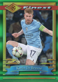 2022-23 Finest Flashbacks UEFA Club Competitions Jumbo Cards #75 Kevin De Bruyne
