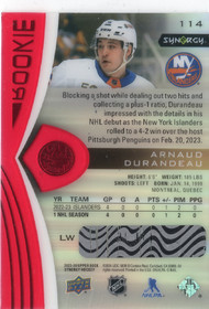 2023-24 Upper Deck Synergy Red Codes #114 Arnaud Durandeau