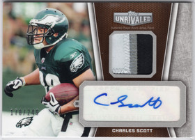 2010 Topps Unrivaled Autographed Patch #UAPCSC Charles Scott AU, MEM, SN249