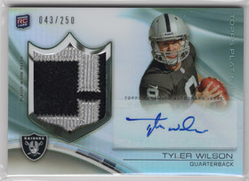 2013 Topps Platinum Rookie Patch Autographs Refractors #ARPTW AU, MEM, SN250